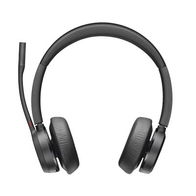 POLY Wireless-Headset "BT Headset Voyager 4320 USB-A/C Teams" Kopfhörer schwarz Bluetooth Kopfhörer