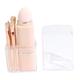 Housoutil 4 Sets 8 in 1 Makeup Brush Portable Makeup Brush Make up Girl Makeup Cosmetics Brush Concealer Brush Eye Shadow Applicator Telescopic Pink Plastic Travel Lipstick