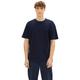 T-Shirt TOM TAILOR DENIM Gr. S, blau (dunkelblau) Herren Shirts T-Shirts