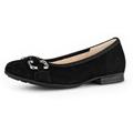 Ballerina GABOR "FLORENZ" Gr. 38,5, schwarz Damen Schuhe Ballerinas