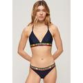 Triangel-Bikini-Top SUPERDRY "LOGO TRIANGLE BIKINI TOP" Gr. XS, N-Gr, blau (rich navy) Damen Bikini-Oberteile Ocean Blue