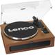 LENCO Plattenspieler "LS-430 mit 4 Lautsprechern" braun Plattenspieler