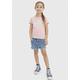 Jeansshorts LEVI'S KIDS "LVG GIRLFRIEND SHORTS" Gr. 16 (164), N-Gr, keep the cha Mädchen Jeans Shorts