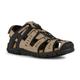 Sandale GEOX "UOMO SANDAL STRADA C" Gr. 46, schwarz (helltaupe, schwarz) Herren Schuhe Stoffschuhe