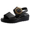 Plateausandaletten ARA "BILBAO", Damen, Gr. 43, schwarz, Nappaleder, modisch, Schuhe, Sommerschuh, Sandale, Plateauabsatzmit herausnehmbarem Fußbett