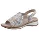 Riemchensandale ARA "HAWAII" Gr. 42, bunt (taupe multi) Damen Schuhe Keilsandaletten