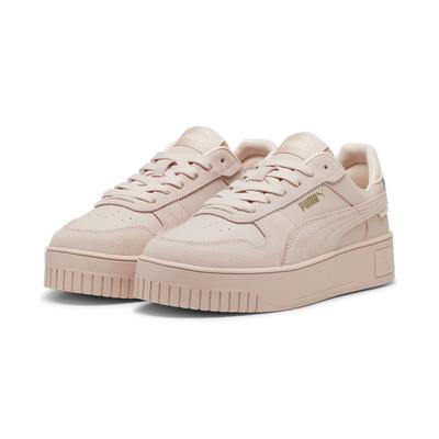 Sneaker PUMA "CARINA STREET SD", Gr. 36, rosa (rose quartz, rose quartz, puma gold), Leder, sportlich, Schuhe