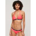 Triangel-Bikini-Top SUPERDRY "TRIANGLE ELASTIC BIKINI TOP" Gr. S, N-Gr, pink (hyper fire pink) Damen Bikini-Oberteile Ocean Blue