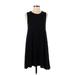 Jolie Casual Dress - A-Line: Black Solid Dresses - Women's Size Small