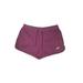 Nike Athletic Shorts: Burgundy Solid Activewear - Women's Size 2X-Large