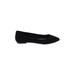 Steve Madden Flats: Slip On Chunky Heel Casual Black Print Shoes - Women's Size 5 1/2 - Pointed Toe