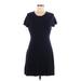 Theory Casual Dress - A-Line: Blue Solid Dresses - Women's Size Medium