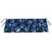 59" x 16" Outdoor Bench Cushion with Ties - 16'' L x 59'' W x 3'' H