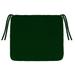 18.5" x 16.5" Outdoor Seat Cushion with Ties - 16.5'' L x 18.5'' W x 3'' H