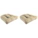 Sunbrella 18" x 18" Outdoor Wicker Seat Cushion (Set of 2) - 18'' L x 18'' W x 4'' H