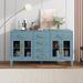 TREXM 6-drawer and 2-Cabinet Retro Sideboard with Extra Large Storage Space