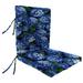 22" x 44" Outdoor Chair Cushion with Ties - 44'' L x 22'' W x 4'' H