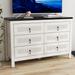 Modern 48-Inch White TV Stand Cabinet - Fits Up to 50" TV - 48" in Width