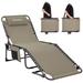 Folding Chaise Lounge Chair for Outside Beach, Sunbathing, Patio, Pool, Lawn, Deck