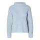 Selected / Femme SLFSELMA LS KNIT PULLOVER NOOS Damen cashmere blue, Gr. M, Baumwolle, Weiblich Pullover