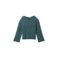 Tom Tailor knit pullover structured Damen sea pine green, Gr. XXXL, Baumwolle