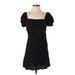 Topshop Casual Dress - Mini: Black Dresses - Women's Size 6 Petite