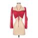 Zara Long Sleeve Top Red Sweetheart Tops - Women's Size Small