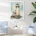 Breakwater Bay Gray Minimal Coastal Light House Metal in Blue/Gray/Green | 32 H x 24 W x 1 D in | Wayfair 47A37E4A92DA40328C103205929FBAA6