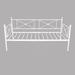 Gracie Oaks Polett Daybed Metal in White | 38.38 H x 81.1 W x 38.58 D in | Wayfair DD96D7127E684D55A8D5A3EB2B698CFE