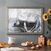 Wrought Studio™ Blizzard Conditions IV- Rustic Framed Gallery Wrapped Canvas Canvas, Solid Wood in Gray/White | 18 H x 26 W x 1.5 D in | Wayfair