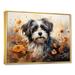 Winston Porter Floral Shih Tzu Serenity On Canvas Print Canvas, Cotton in Black | 12 H x 20 W x 1 D in | Wayfair 8BD99979B4B7461189BE93D30206E53D