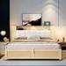 Latitude Run® Oxfield Bookcase Bed Wood in White/Brown | 38.2 H x 63.8 W x 87.9 D in | Wayfair BE404C466CBA488BB88359CD6B5E9836