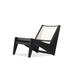 Bayou Breeze Janyce Patio Chair Wood in Black | 23.62 H x 30.12 W x 23.03 D in | Wayfair 153120B374154370917DF096738D42CF