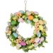 Northlight Seasonal Faux Mixed Assortment Plastic 15" Wreath in Green/Orange | 15 H x 15 W x 3 D in | Wayfair NORTHLIGHT SH95432