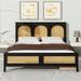 Bay Isle Home™ Stonewood Platform Bed in Black | 45.7 H x 63 W x 85.4 D in | Wayfair F837C6E20D484A79A2BDA21DD497DA28