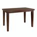 Red Barrel Studio® Contemporary Style Dark Oak Finish 1pc Counter Height Table w/ Self-Storing Butterfly Leaf Wood in Blue/Brown | Wayfair