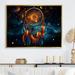 Bungalow Rose Teal & Yellow Nights Embrace Dreamcatcher I On Canvas Print Metal in Blue/Yellow | 24 H x 32 W x 1 D in | Wayfair