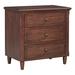 Takason 3 - Drawer Nightstand Wood in Brown | 28 H x 28 W x 16.9 D in | Wayfair X10001P