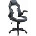 Inbox Zero Adjustable Reclining Ergonomic Swiveling PC & Racing Game Chair in White | 45 H x 28 W x 30 D in | Wayfair