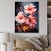 Bay Isle Home™ Hibiscus Flowers In Tropical Coral Hues Framed On Canvas Print Canvas, Cotton in Green/Pink | 20 H x 12 W x 1 D in | Wayfair