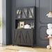 Millwood Pines Celestino 70.87" Kitchen Pantry Wood in Black | Wayfair B17BC5FAF1E84CA4BEEDD37A7820E6A5