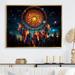 Bungalow Rose Teal & Yellow Nights Embrace Dreamcatcher On Canvas Print Plastic in Blue/Yellow | 34 H x 44 W x 1.5 D in | Wayfair