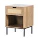Bay Isle Home™ Stonewood Particle Board Nightstand in Brown | 21.7 H x 15.7 W x 15.7 D in | Wayfair E4732628CCFB4115A83C591033757D3E