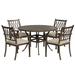 Canora Grey Patchell Round 4 - Person 48.03" L Outdoor Dining Set in Brown | 48.03 W x 48.03 D in | Wayfair 8AB28AC08BDC4D98B08F0C996DF805B0