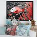 Highland Dunes Fish And Small Animal Underwater Coral I On Canvas Print Metal in Gray/Red | 30 H x 40 W x 1.5 D in | Wayfair