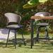 Arlmont & Co. Rosebach 5 Pieces Wicker Bar Set w/ Stools Metal/Wicker/Rattan in Brown | 40.9 H x 76 W x 37.4 D in | Outdoor Furniture | Wayfair