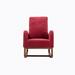 Isabelle & Max™ Carli Solid Wood Rocking Chair Wood/Solid Wood/Fabric in Red | 39.7 H x 37 W x 27.1 D in | Wayfair 0893A858C72F4BBF982B8911247C97C5