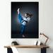 Winston Porter Karate Kick Black Belt - Print Canvas, Cotton in Black/Blue/White | 20 H x 12 W x 1 D in | Wayfair 5D207092E6074545829EFBF404219B12