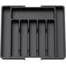 Rebrilliant Ilwell 2" H x 22.4" W x 15" D Flatware & Kitchen Utensil Drawer Organizer in Black | 2 H x 22.4 W x 15 D in | Wayfair