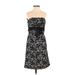 White House Black Market Casual Dress - A-Line Open Neckline Sleeveless: Black Dresses - New - Women's Size 0